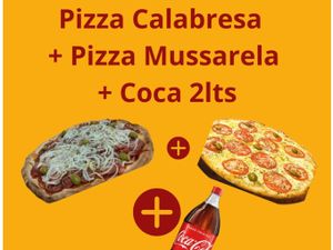 Calabresa + Mussarela + Coca-Cola 2l