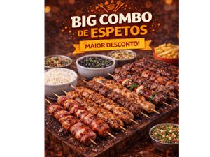 30 ESPETINHOS + 6 PAES DE ALHO SUPER DESCONTO