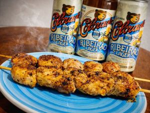 Espetinho de peito de Frango