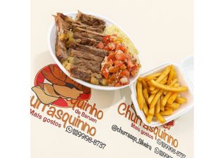 Marmita M de contra file + fritas