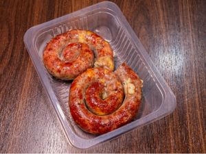 Churrasco de Linguiça 500g + Salada de Maionese, Coca cola  600ML ou Pudim