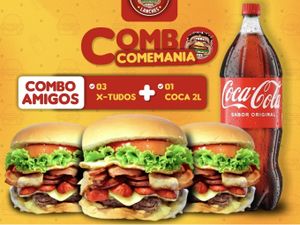 Combo Amigos (3 X-tudo + 1 Coca 2L)