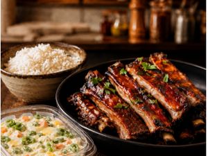 Combo Costela Suína, Maionese e Arroz