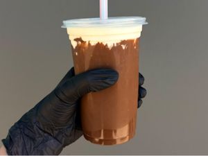 Milk shake de leite em pó com nutella