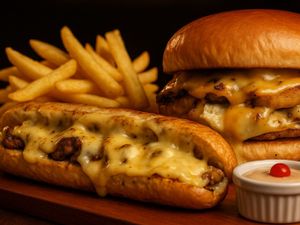 COMBO 2 LANCHES 1 BATATA MEDIA