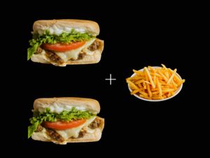 COMBO 2 XIS SALADA MAIS 1 BATATA MEDIA