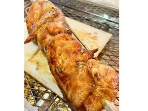 Meio Frango com Polenta