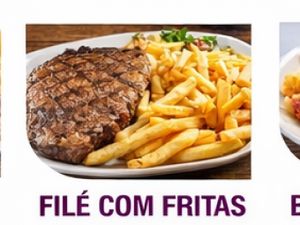Filé com fritas