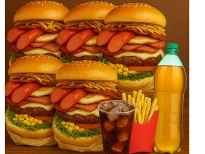 COMBO MAX TOP 1  4.X-Tudo  1. REFRIGERANTE 2 L BATATA MEDIA