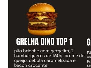GRELHA DINO TOP 1  DUPLO