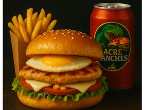 Combo X-frango Refrigerante em lata batata frita