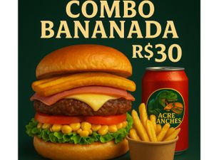 Combo X-Bananada Refrigerante em lata batata frita