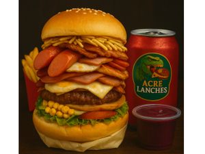 Combo X-Tudão eRefrigerante em lata  Batata Frita P AÇAI 250ML