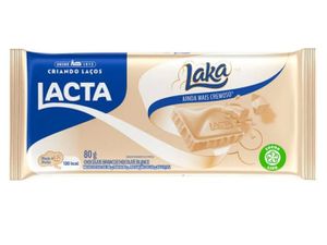 Chocolate LACTA Laka Branco Tablete 80g