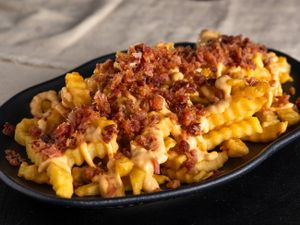 Batata Crinkle Prime (Cheddar + Bacon)