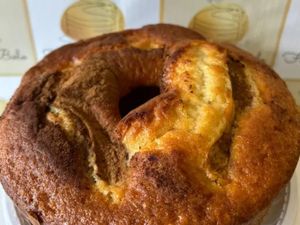 Bolo de banana com canela