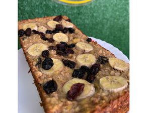 Bolo Fit  banana e passas P