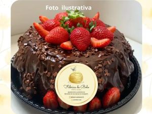 bolo decorado cobertura ninho