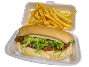 Faraó no Pão - Frango com fritas