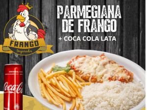 Filé de Frango à Parmegiana + Coca Cola Lata