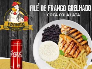 Filé de Frango Grelhado + Coca Cola Lata