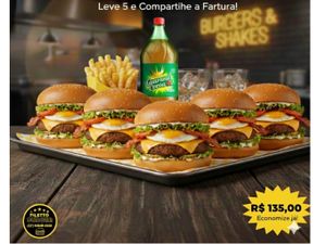 5 X TUDO + 5 BATATA FRITA + 1 GUARANÁ 2L
