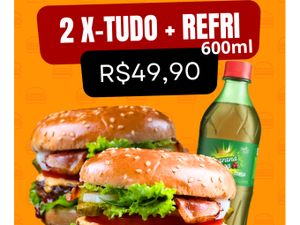 Combo 2 X Tudo + Guarana 600ml