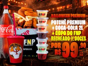 POTCHÊ PREMIUM + COCA-COLA 2L + COPO FNP COM DOCES