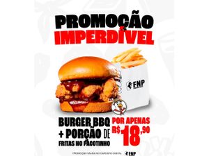 BURGUER BBQ + PACOTINHO DE FRITAS