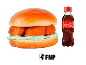 Burger Bbq ou Burger Chicken Especial + Coca-Cola 200 ml