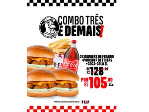 COMBO TRÊS É DEMAIS!