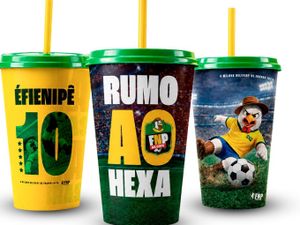 Seleção 3 copos Fnp Hexa