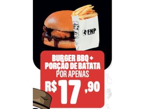 FNP Burger BBQ + Batata Frita