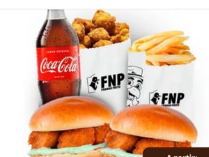 combo burger + frango+ batata+  refri
