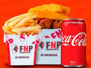 combo economico( 250g + fritas + coca lata)