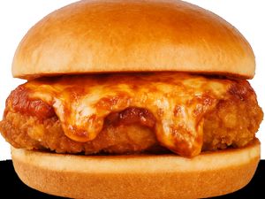 Burger de file de sobrecoxa  a parmegiana