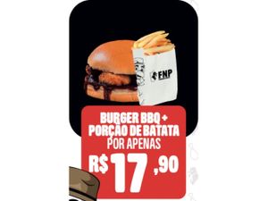 FNP Burger BBQ + Batata Frita
