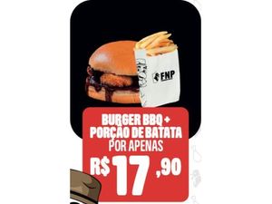 FNP Burger BBQ + Batata Frita