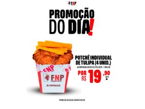 Potchê com 4 UNI Tulipa - (Meio da Asa)