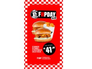 2 BURGERS + 1 PACOTINHO DE QUEIJO COALHO