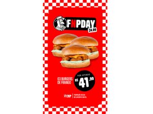 COMBO 3 BURGUER DE FRANGO