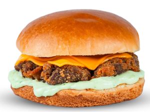 Burguer de alcatra com bacon