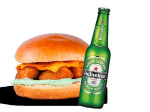 FNP Burger de Frango + Cerveja Long neck