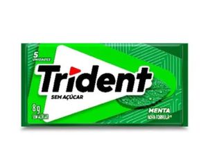 Chiclete Trident Menta verde