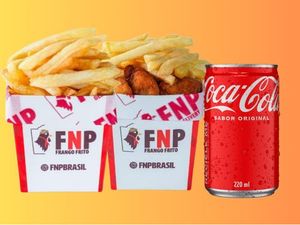 Combo Individual + Porção Extra + Refri latinha 220ml Grátis