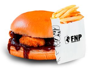 Burguer Bbq + Fritas Saquinho