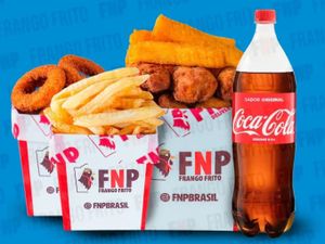 Potchê G de Frango Frito Combo Super Família + refri 2 l (Serve até 8 pessoas)