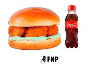 Burger Bbq Ou Burger Chiken Br + Fritas + Coca 200ml