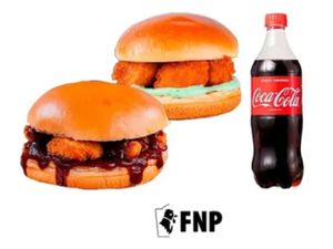 Burger Bbq & Burger Chicken Especial + Coca-Cola 600 ml