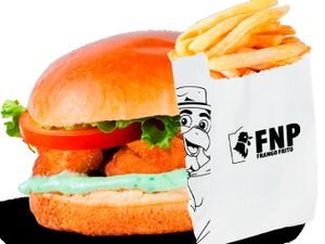 Burguer salada + individual de fritas